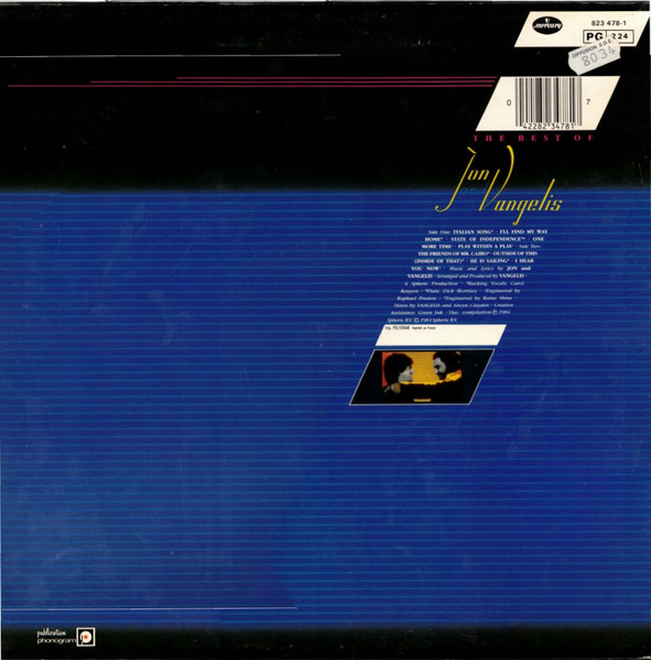 Jon & Vangelis - The Best Of Jon And Vangelis | Mercury (823 478-1) - 2