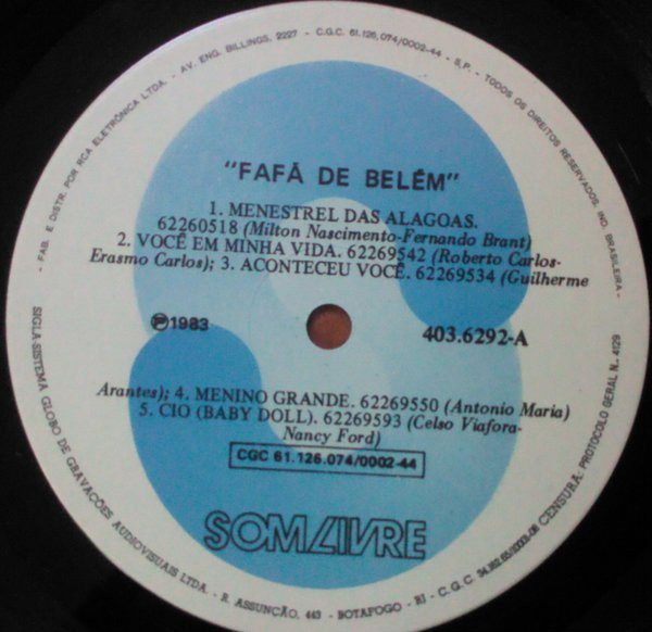 Fafá De Belém - Fafá De Belém | Som Livre (403.6292) - 2
