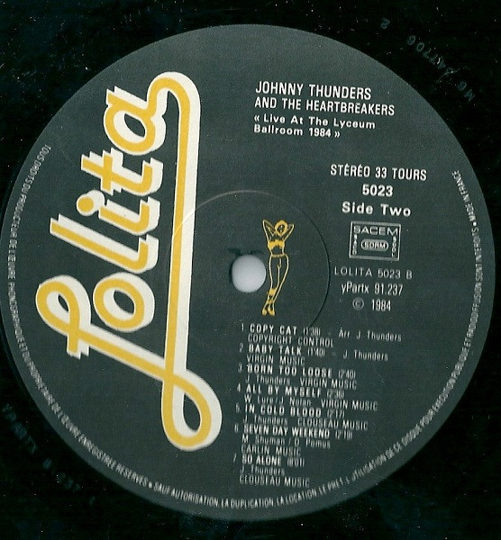 The Heartbreakers - Live At The Lyceum Ballroom, London, 1984 | Lolita (5023) - 4