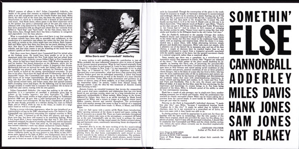 Cannonball Adderley - Somethin' Else | Mobile Fidelity Sound Lab (UDSACD 2270) - 2