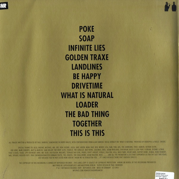 Shadow Dancer - Golden Traxe | Boysnoize Records (BNR 030) - 2 Shadow Dancer - Golden Traxe | Boysnoize Records (BNR 030) - 2