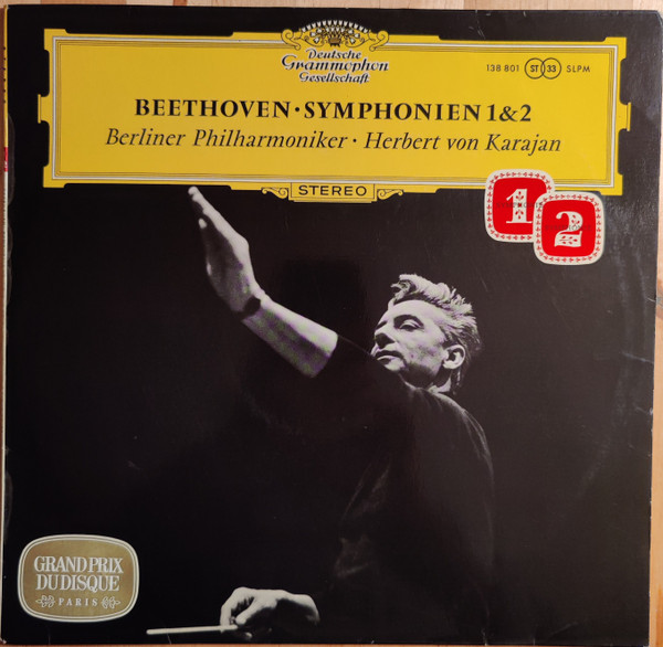 Ludwig van Beethoven – Herbert von Karajan · Berliner Philharmoniker - Symphonien 1 & 2 | Deutsche Grammophon (138 801 SLPM)
