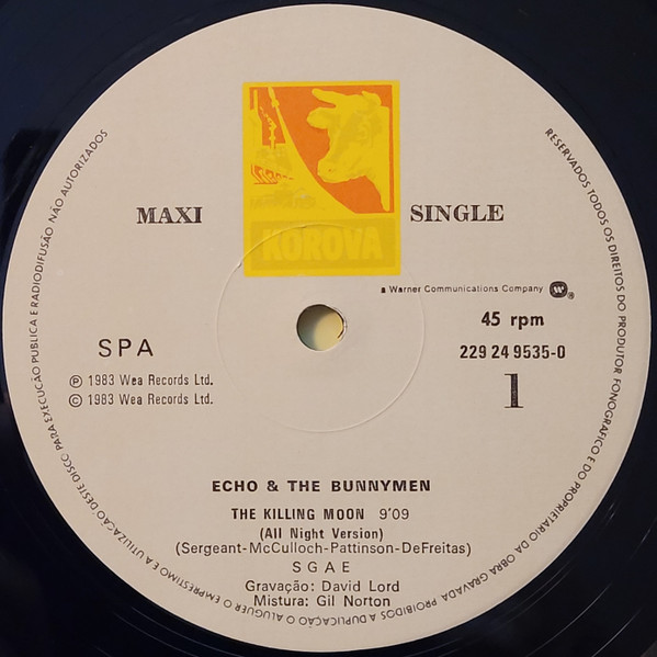 Echo & The Bunnymen - The Killing Moon (All Night Version) | Korova (24-9535-0) - 3