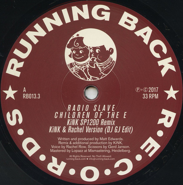 Radio Slave - Children Of The E | Running Back (RB013.3) - 2 Radio Slave - Children Of The E | Running Back (RB013.3) - 2