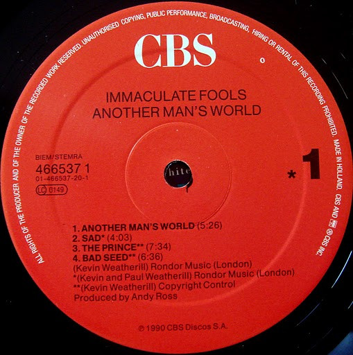 Immaculate Fools - Another Man's World | CBS (466537 1) - 2
