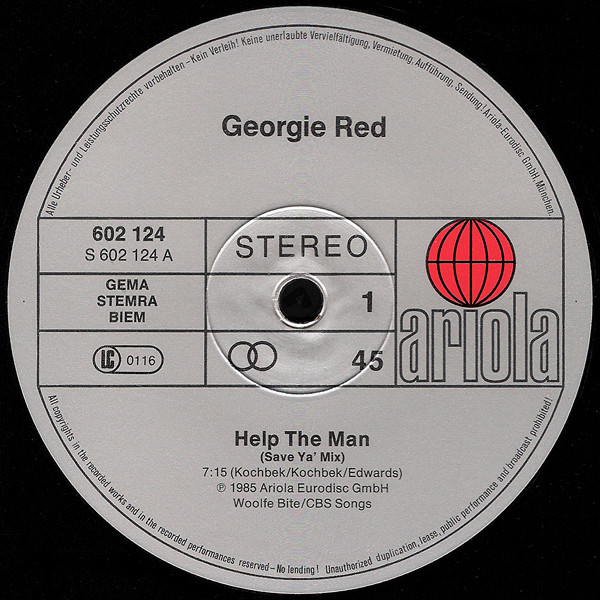Georgie Red - Help The Man | Ariola (602 124) - 3