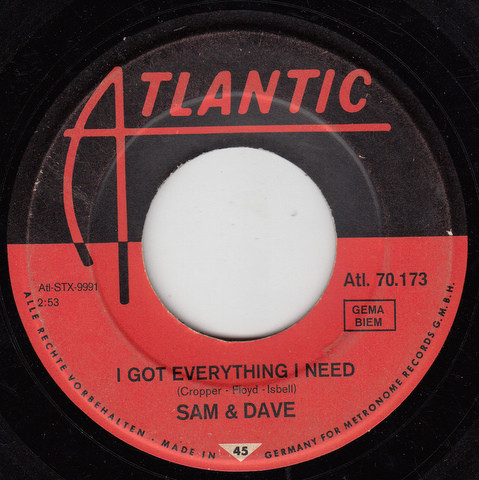 Sam & Dave - I Got Everything I Need | Atlantic (Atl. 70.173) - 2