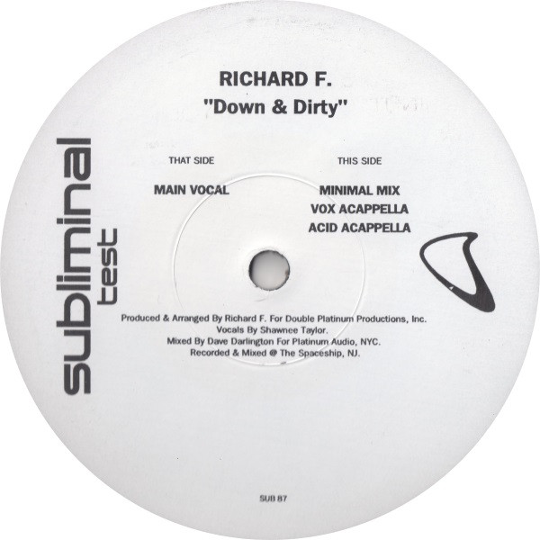 Richard F. - Down & Dirty | Subliminal (SUB 87) - main