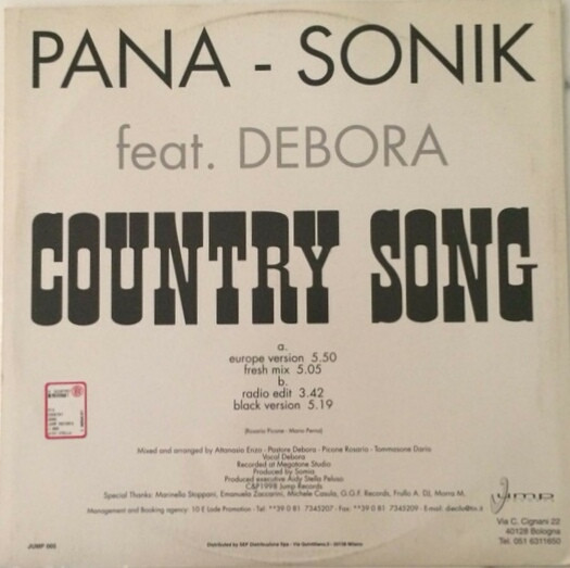 Pana-Sonik - Country Song | Jump Records (J 005)