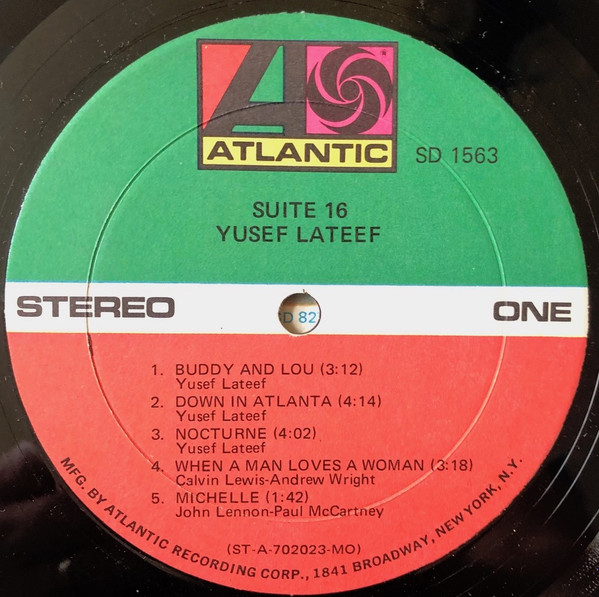 Yusef Lateef - Suite 16 | Atlantic (SD 1563) - 3