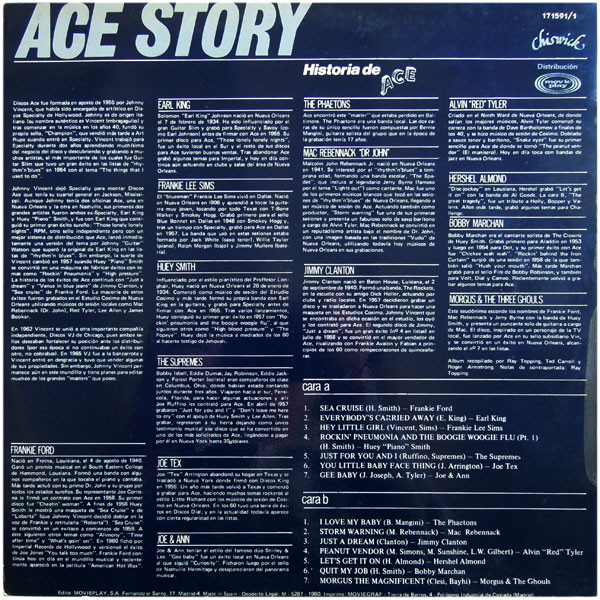 Various - Ace Story = Historia De Ace - Vinilo | Chiswick Records (171591/1) - 2 Various - Ace Story = Historia De Ace - Vinilo | Chiswick Records (171591/1) - 2