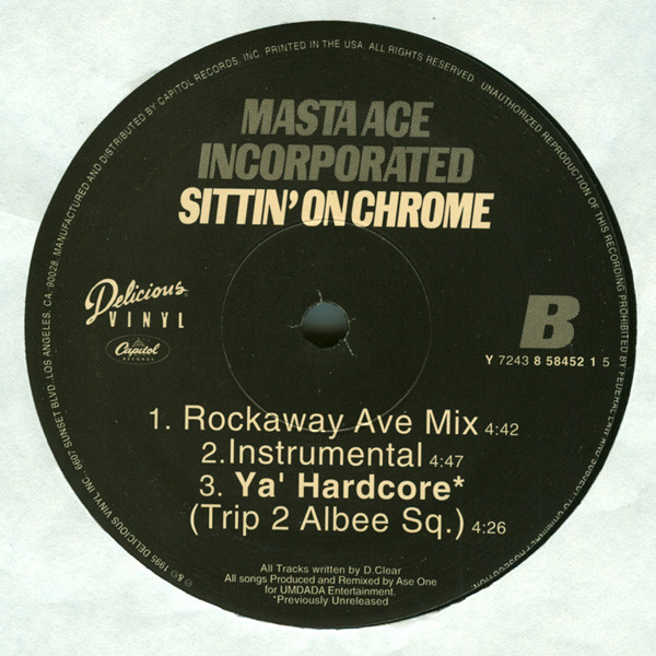 Masta Ace Incorporated - Sittin' On Chrome | Delicious Vinyl (7243 8 58452 1 5) - 4