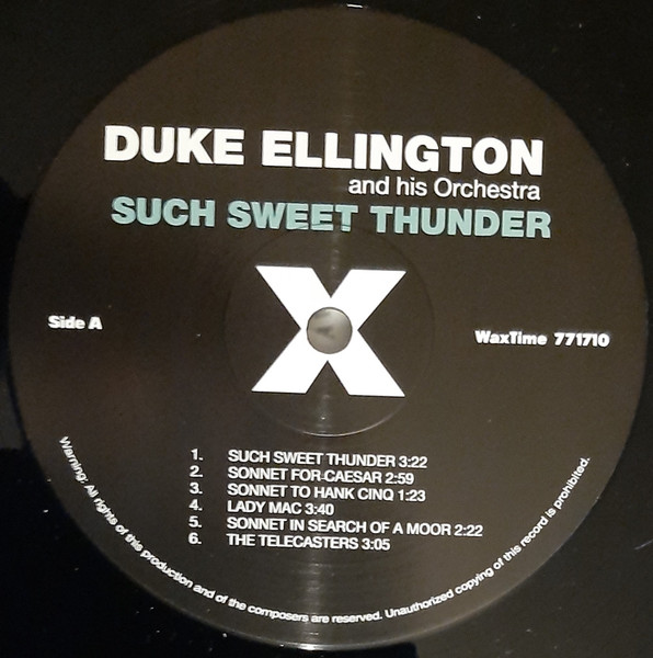 Duke Ellington And His Orchestra - Such Sweet Thunder | WaxTime (771710) - 3