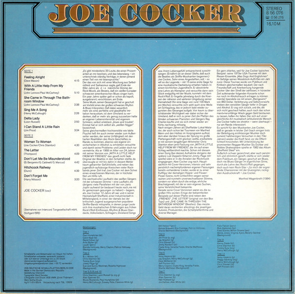 Joe Cocker - Joe Cocker | AMIGA (8 56 076) - 2 Joe Cocker - Joe Cocker | AMIGA (8 56 076) - 2