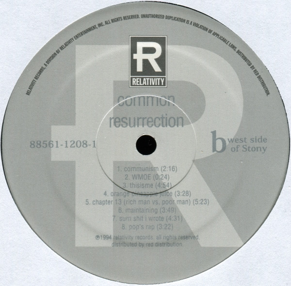Common - Resurrection | Relativity (88561-1208-1) - 2