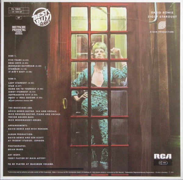 David Bowie - The Rise And Fall Of Ziggy Stardust And The Spiders From Mars | RCA (CL 13843) - 2
