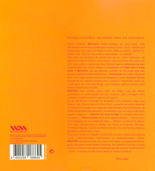 Petrus Castrus - Mestre | World Music Records (PR.2021015WM) - 2 Petrus Castrus - Mestre | World Music Records (PR.2021015WM) - 2