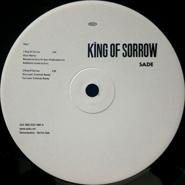 Sade - King Of Sorrow (12") [Vinyl] | Epic (EAS 16501) - 3