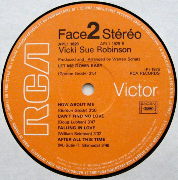 Vicki Sue Robinson - Vicki Sue Robinson | RCA Victor (APL1-1829) - 4 Vicki Sue Robinson - Vicki Sue Robinson | RCA Victor (APL1-1829) - 4