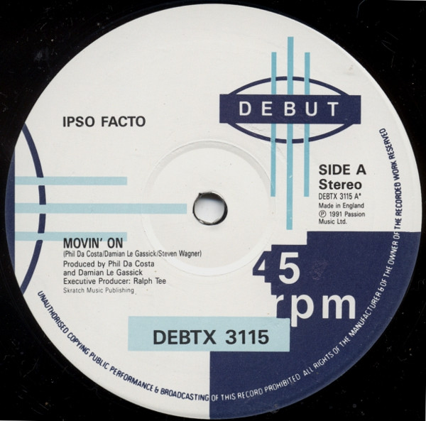 Ipso Facto - Movin' On | Debut (DEBTX 3115) - 3 Ipso Facto - Movin' On | Debut (DEBTX 3115) - 3