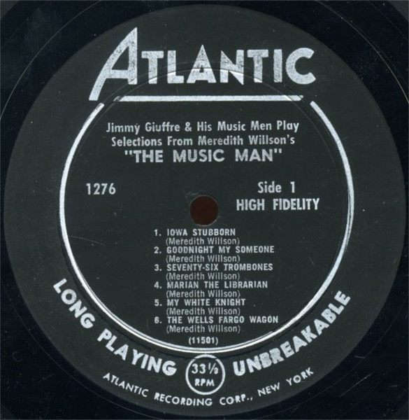 Jimmy Giuffre & His Music Men - The Music Man | Atlantic (1276) - 3