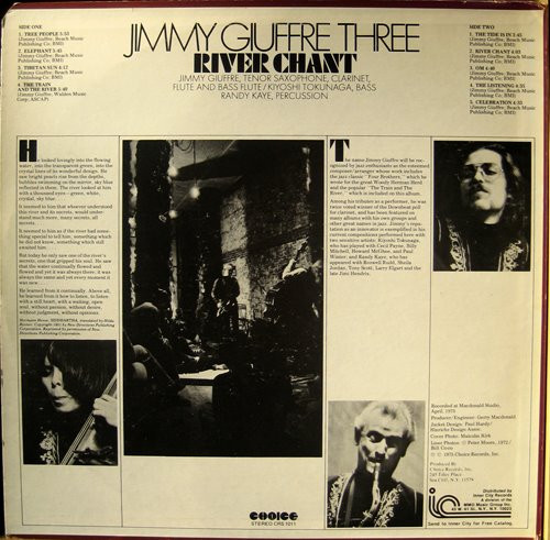 The Jimmy Giuffre Trio - River Chant | Choice (CRS 1011) - 2 The Jimmy Giuffre Trio - River Chant | Choice (CRS 1011) - 2