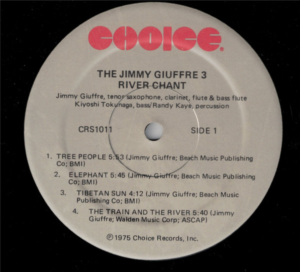 The Jimmy Giuffre Trio - River Chant | Choice (CRS 1011) - 3 The Jimmy Giuffre Trio - River Chant | Choice (CRS 1011) - 3