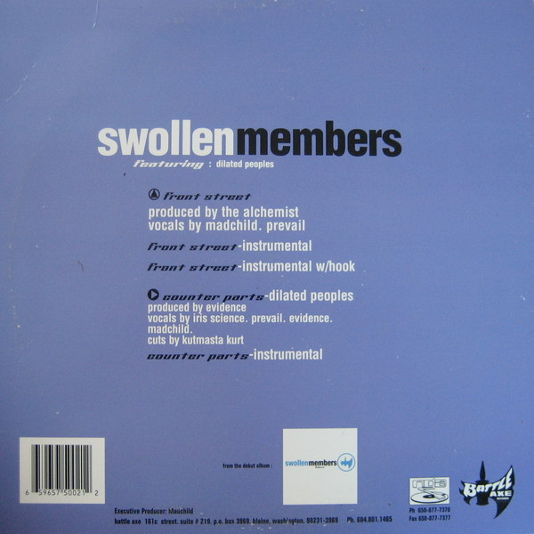 Swollen Members Featuring Dilated Peoples - Front Street / Counter Parts | Battle Axe Records (BX 004) - 2