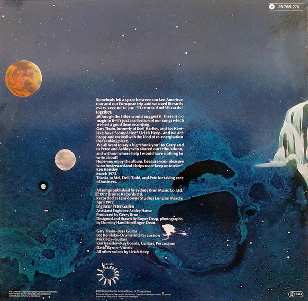 Uriah Heep - Demons And Wizards | Bronze (28 768-270) - 2