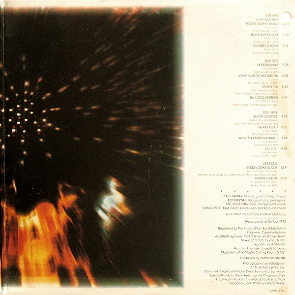 Grand Funk Railroad - Caught In The Act | Capitol Records (SABB-11445) - 3 Grand Funk Railroad - Caught In The Act | Capitol Records (SABB-11445) - 3