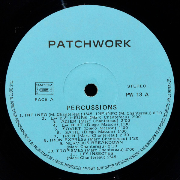 Various - Percussions / African Percussions | Patchwork (PW 13) - 3 Various - Percussions / African Percussions | Patchwork (PW 13) - 3