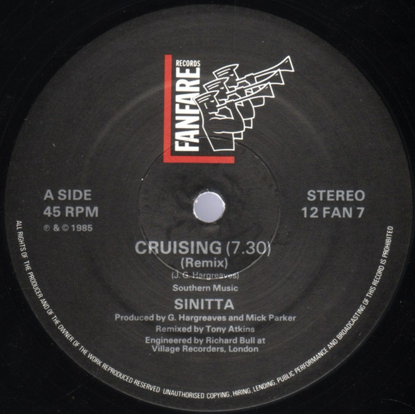Sinitta - So Macho! | Fanfare Records (12 FAN 7) - 3