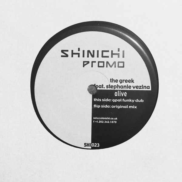 The Greek Featuring Stephanie Vezina - Alive | Shinichi (SHI023) - main The Greek Featuring Stephanie Vezina - Alive | Shinichi (SHI023) - main