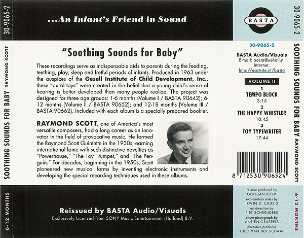 Raymond Scott - Soothing Sounds For Baby -  Volume 2: 6 To 12 Months | Basta (30-9065-2) - 3