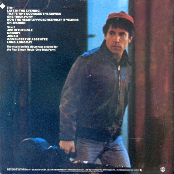 Paul Simon - One-Trick Pony | Warner Bros. Records (XHS 3472) - 2 Paul Simon - One-Trick Pony | Warner Bros. Records (XHS 3472) - 2