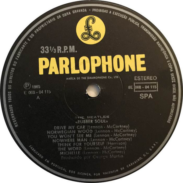 The Beatles - Rubber Soul | Parlophone (8E 07204115) - 3