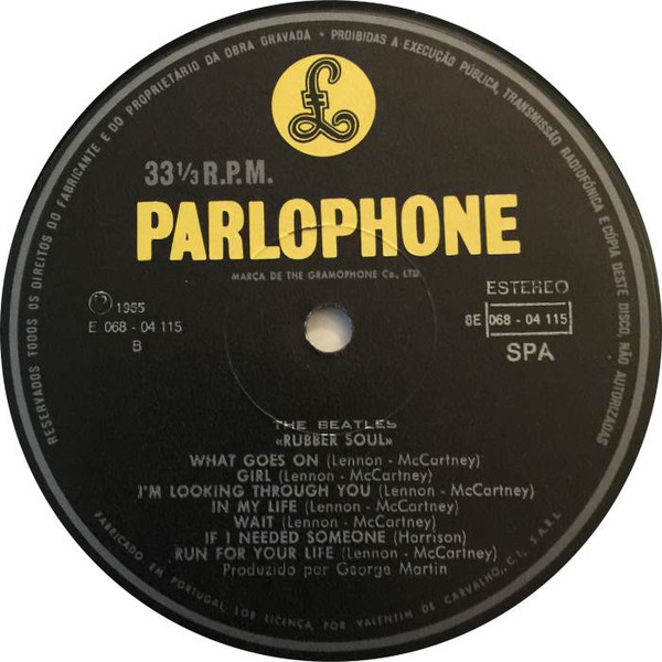 The Beatles - Rubber Soul | Parlophone (8E 07204115) - 4