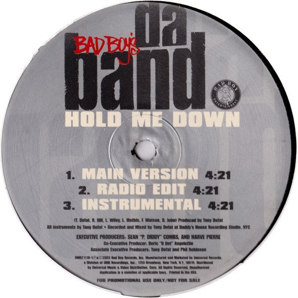 Da Band - Bad Boy This Bad Boy That / Hold Me Down | Bad Boy Entertainment (UNIR21110-1) - main
