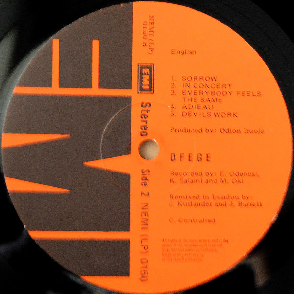 Ofege - The Last Of The Origins | EMI (NEMI (LP) 0150) - 4