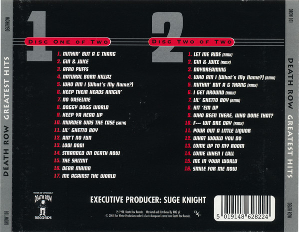 Various - Death Row - Greatest Hits | Death Row Records (DROW 101) - 2 Various - Death Row - Greatest Hits | Death Row Records (DROW 101) - 2