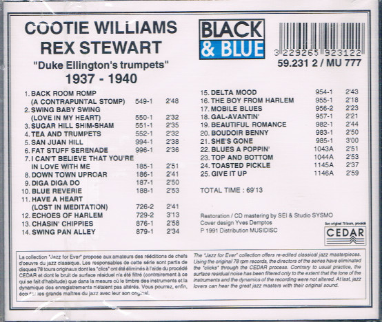 Cootie Williams , Rex Stewart - Duke Ellington's Trumpeters 1937-1940 | Black And Blue (59.231 2) - 2