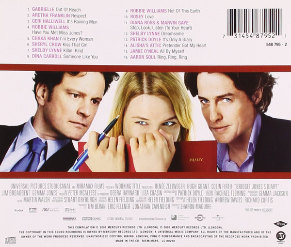 Various - Bridget Jones's Diary (Music From The Motion Picture) | Mercury (548 795-2) - 2