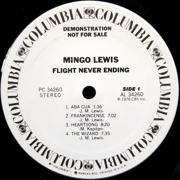 Mingo Lewis - Flight Never Ending | Columbia (PC 34260) - 3
