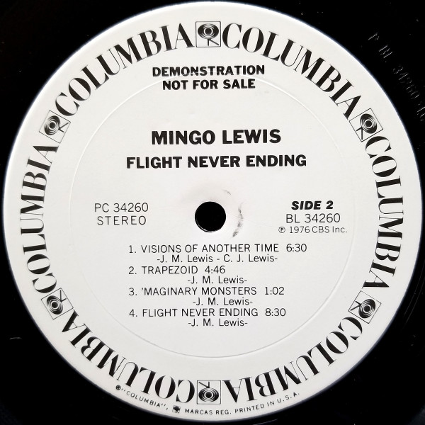 Mingo Lewis - Flight Never Ending | Columbia (PC 34260) - 4