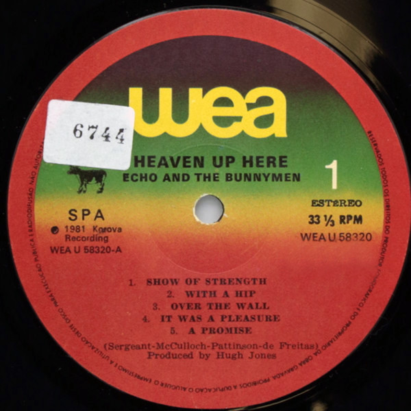 Echo & The Bunnymen - Heaven Up Here | WEA (U 58320) - 3