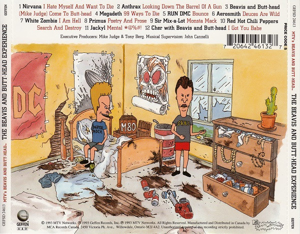 Various - The Beavis And Butt-Head Experience | Geffen Records (GEFSD 24613) - 2 Various - The Beavis And Butt-Head Experience | Geffen Records (GEFSD 24613) - 2