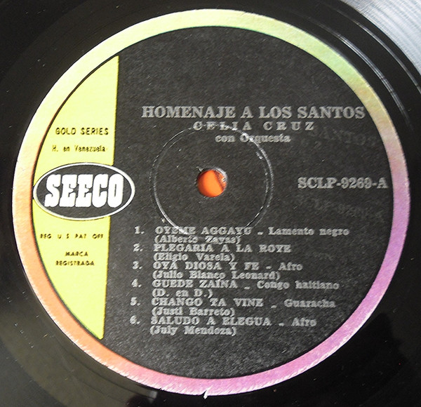 Celia Cruz - Homenaje A Los Santos | Seeco (SCLP - 9269) - 3