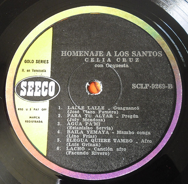 Celia Cruz - Homenaje A Los Santos | Seeco (SCLP - 9269) - 4