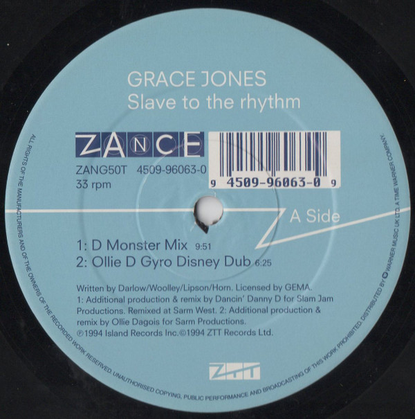 Grace Jones - Slave To The Rhythm | ZTT (ZANG50T) - 2