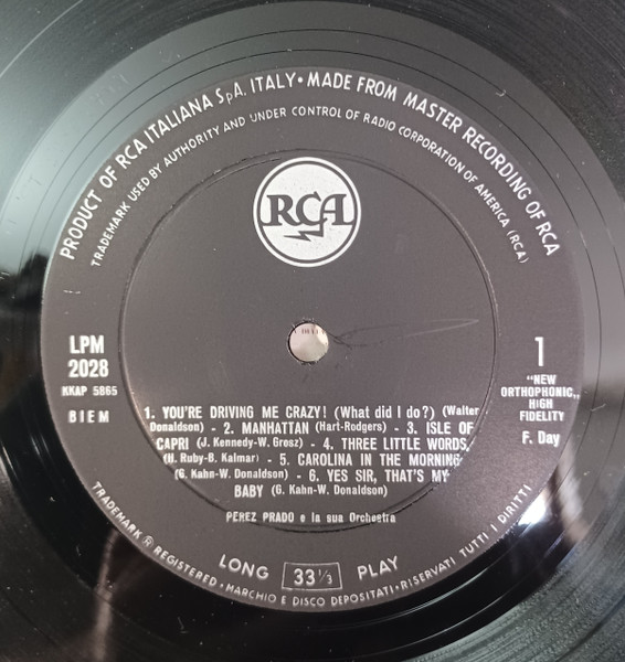 Perez Prado And His Orchestra - Pops And Prado | RCA Victor (LPM-2028) - 3